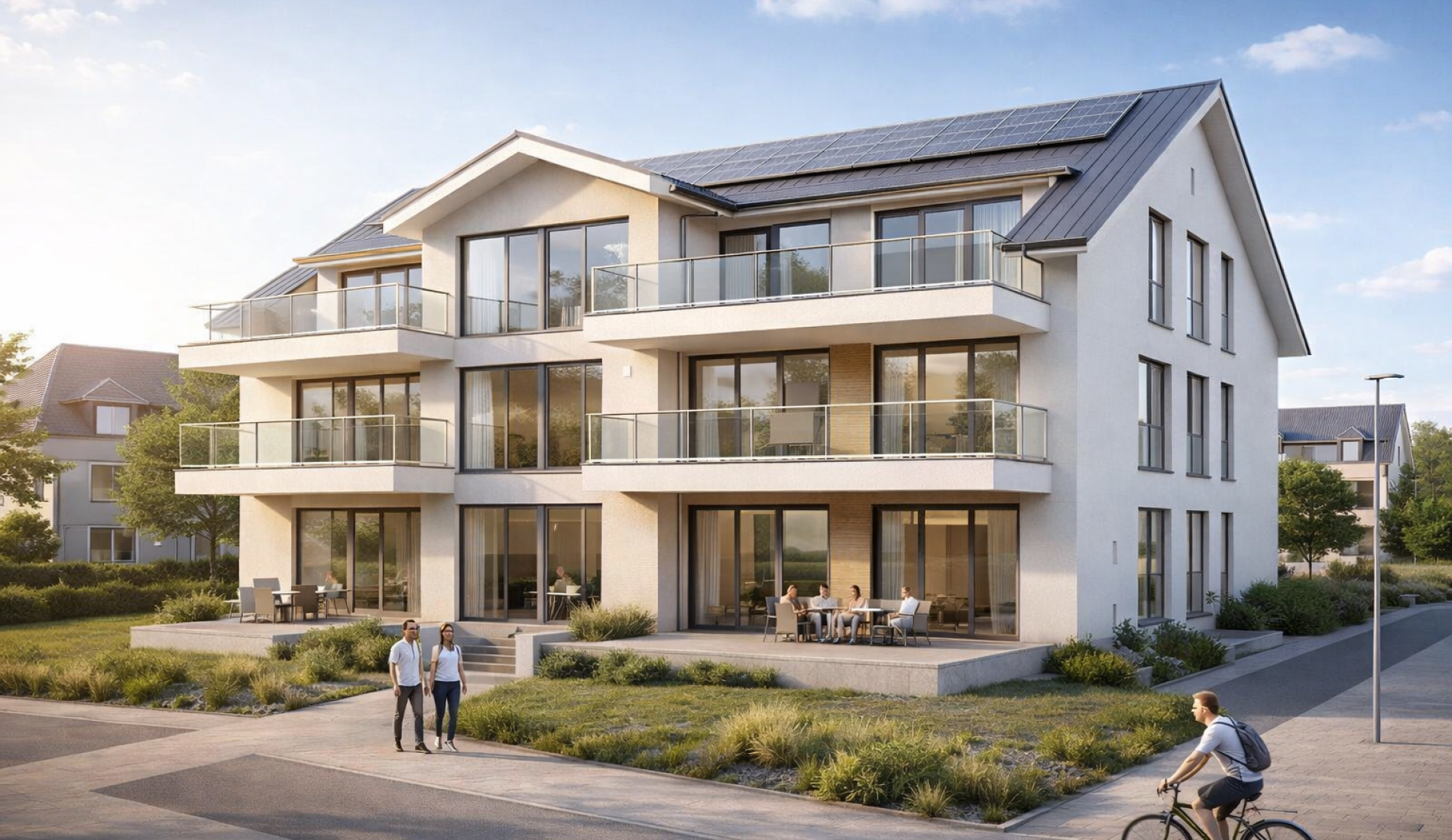 Modernes Mehrfamilienhaus